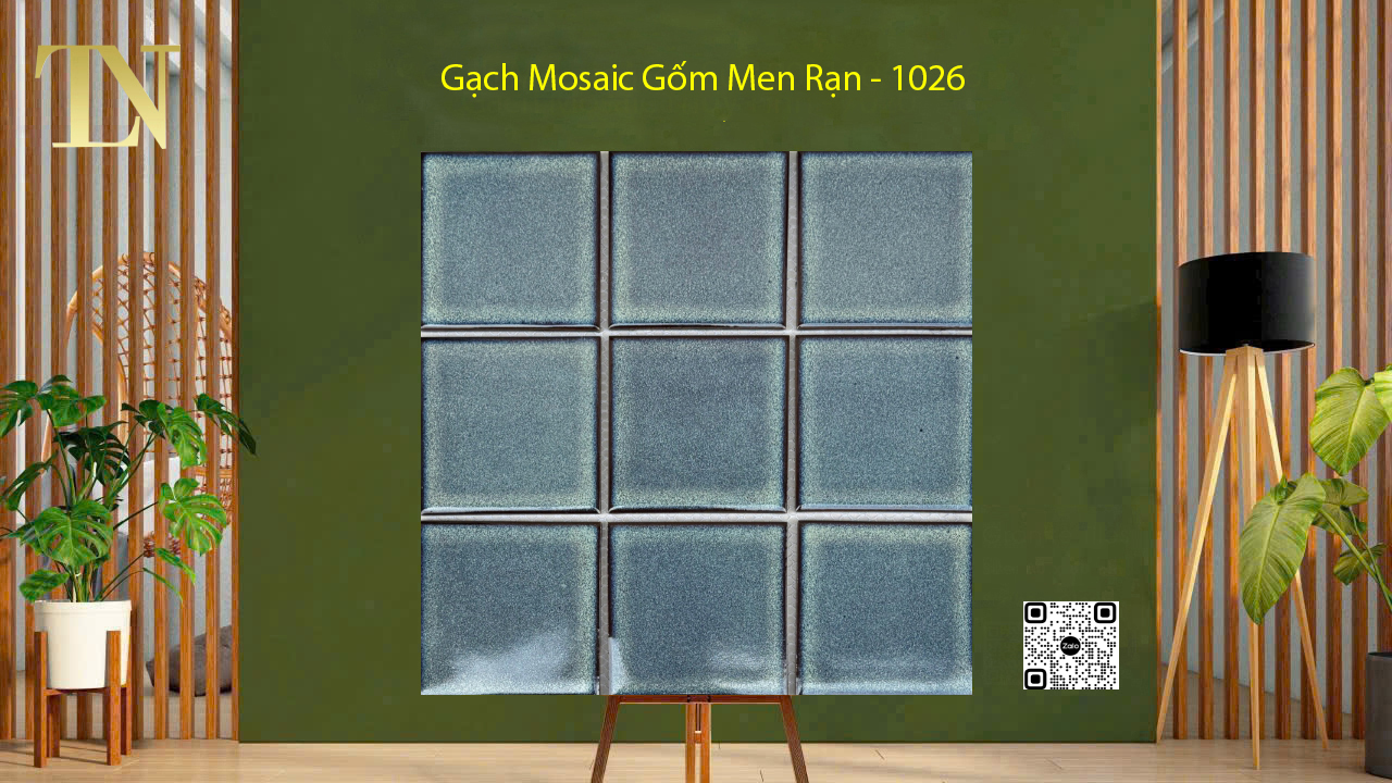 Gạch Mosaic Gốm Men Rạn - 1026 