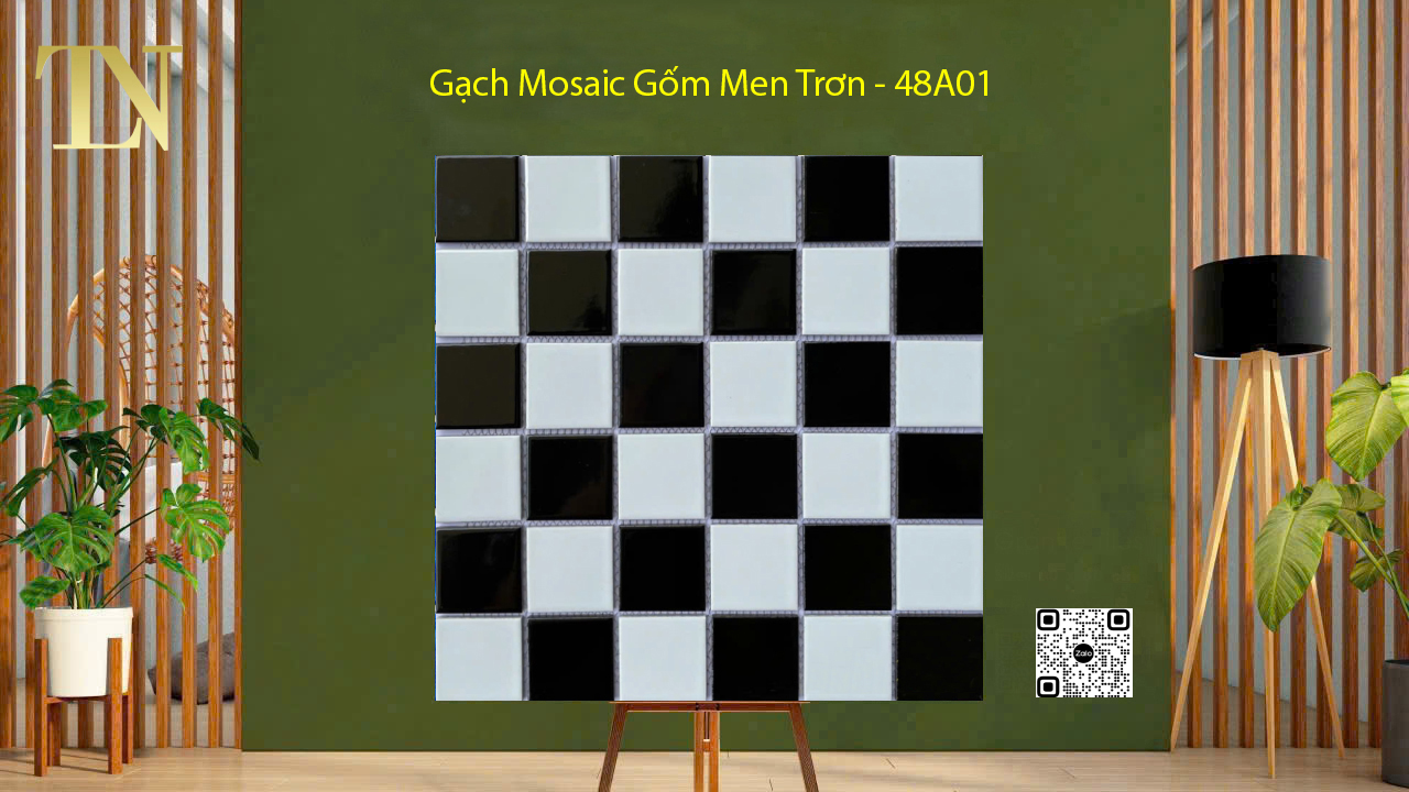 Gạch Mosaic Gốm Men Trơn 300x300x6mm - 48A01