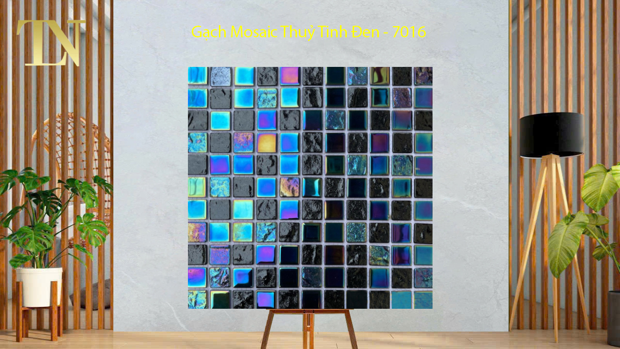 Gạch Ốp Lát Bể BơiGiá Tốt Cho Công Trình TP HCM - Gạch Mosaic Màu Đen