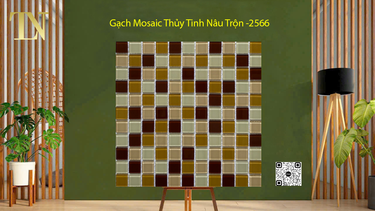 Gạch Mosaic Thủy Tinh 2596
