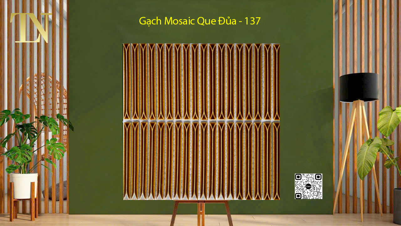 gạch mosaic que đũa