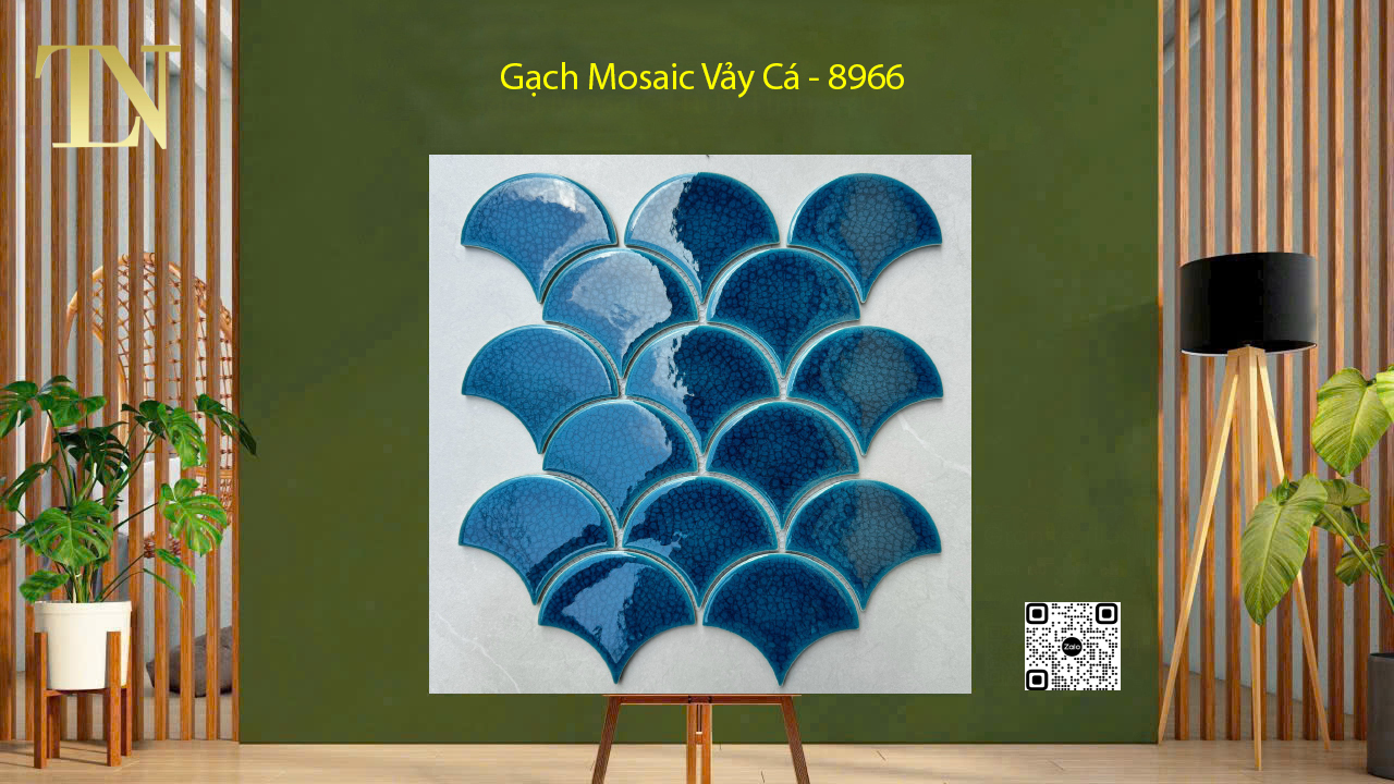 gạch mosaic vảy cá