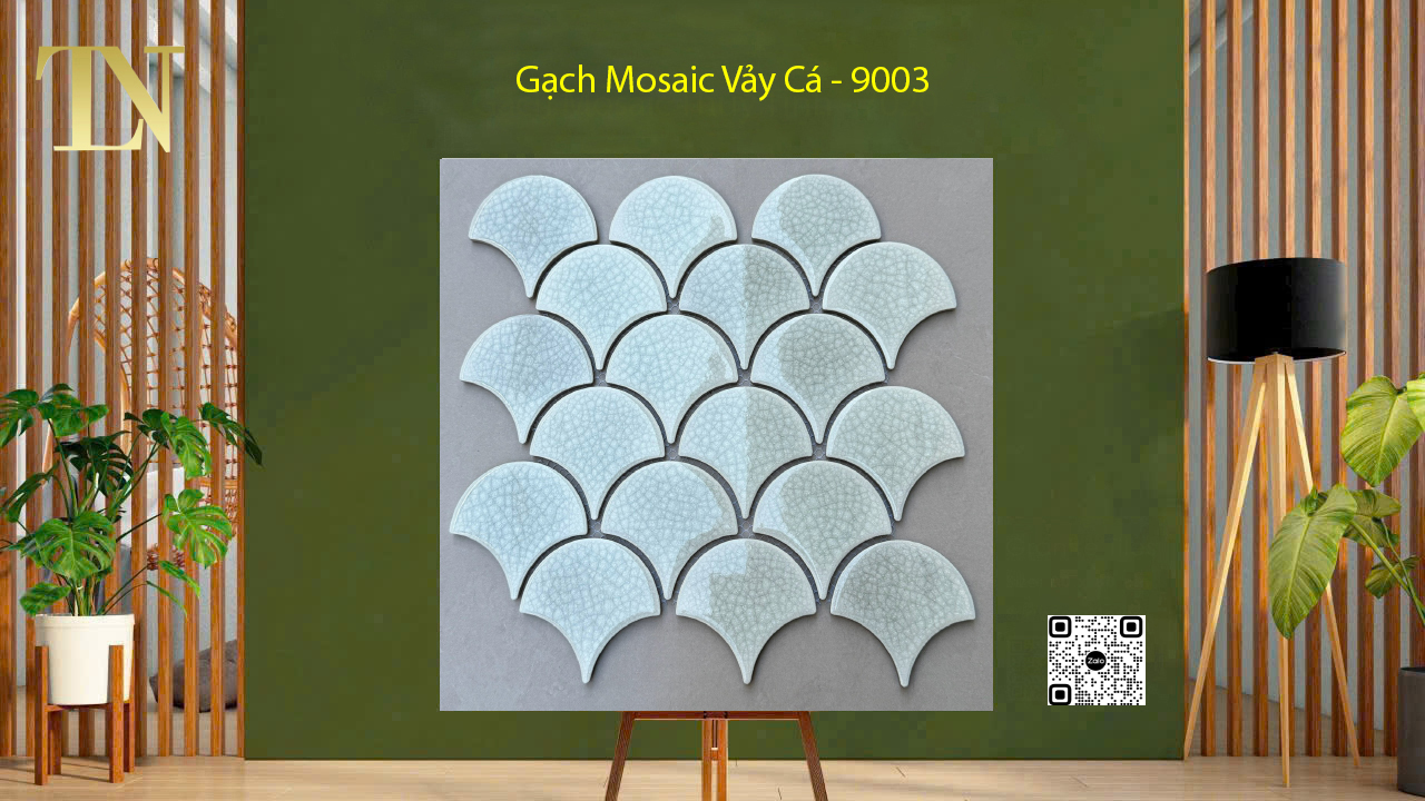 gạch mosaic vảy cá