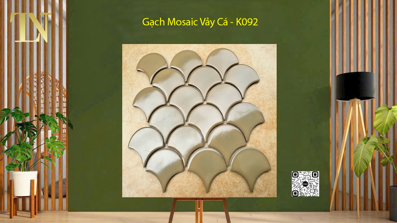 gạch mosaic vảy cá