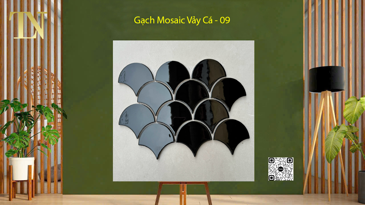 gạch mosaic vảy cá