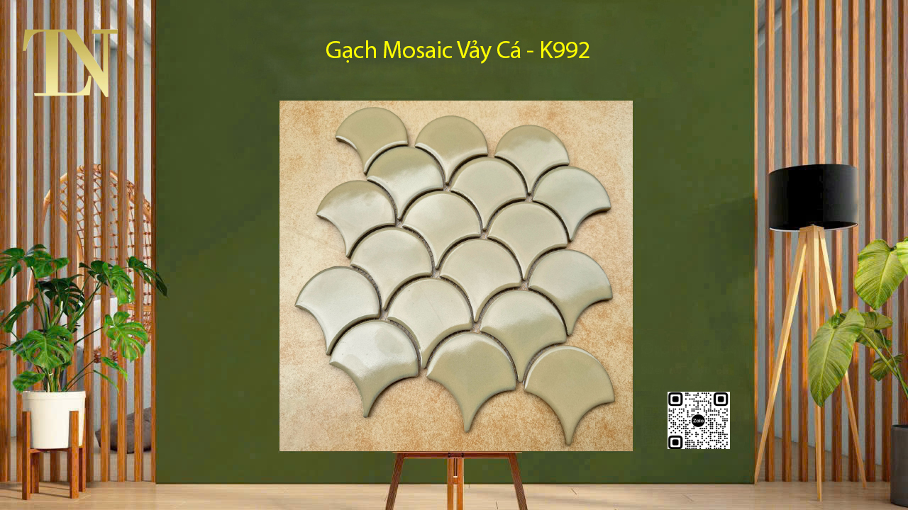 gạch mosaic vảy cá