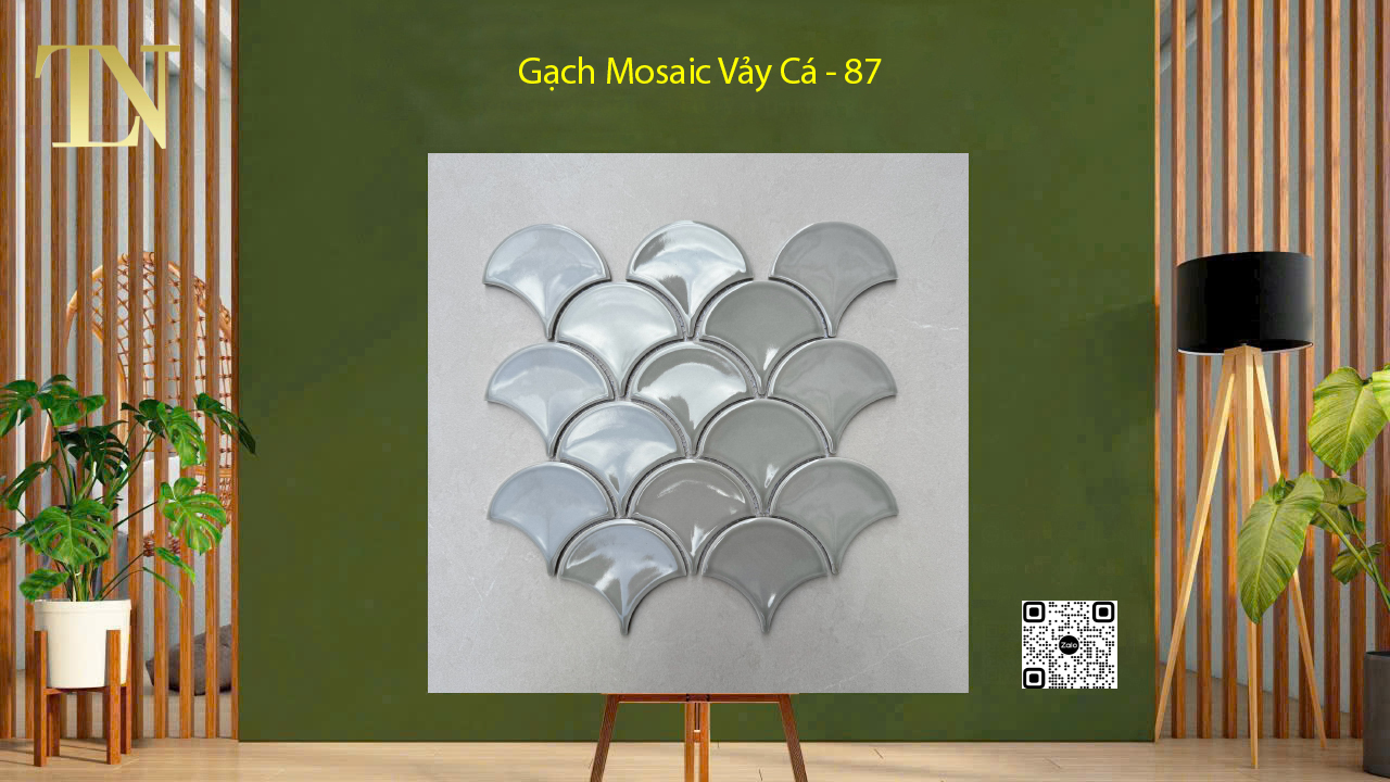 gạch mosaic vảy cá