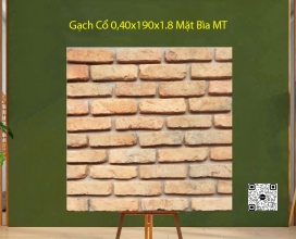 Gạch Cổ 0,40x190x1.8 - Mặt Bìa MT