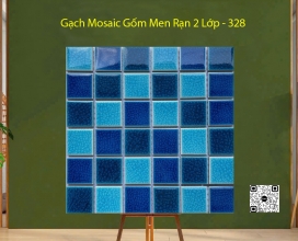 Gạch Mosaic Gốm Men Rạn 2 Lớp 300x300x6mm - 328