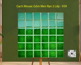Gạch Mosaic Gốm Men Rạn 2 Lớp 300x300x6mm - 939 