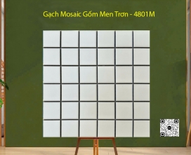 Gạch Mosaic Gốm Men Trơn 300x300x6mm - 4801M