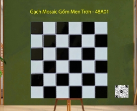 Gạch Mosaic Gốm Men Trơn  300x300x6mm - 48A01