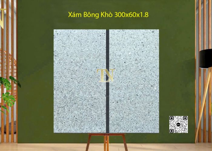 Đá Lát Sân Vườn 300X600 - Xám Bông Khò