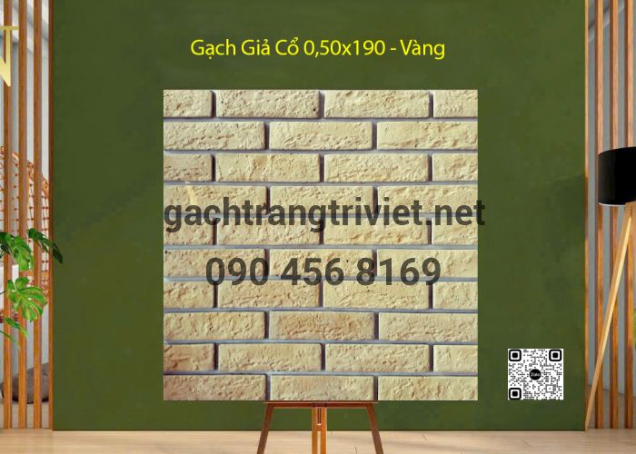 Gạch giả cổ 0,50x190 - Vàng