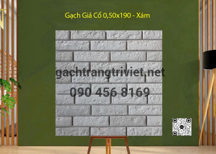 Gạch Giả Cổ 0,50x190 Xám