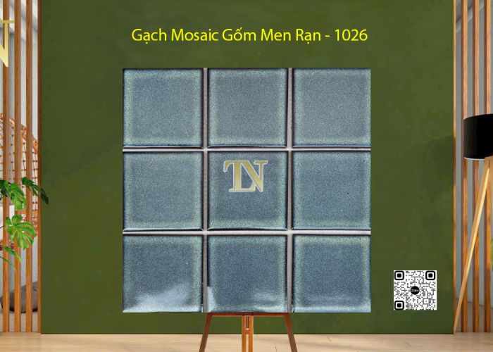 Gạch Mosaic Gốm Men Rạn - 1026