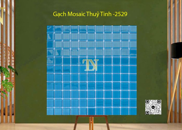 Gạch Mosaic Thuỷ Tinh Xanh Ngọc - 2529