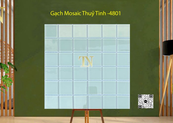 Gạch Mosaic Thuỷ Tinh Trắng - 4810