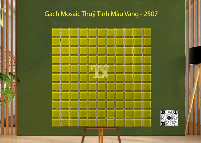 Gạch Mosaic Thuỷ Tinh Vàng - 2507