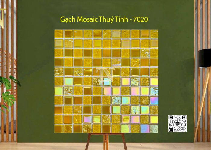 Gạch Mosaic Thuỷ Tinh Vàng - 7020