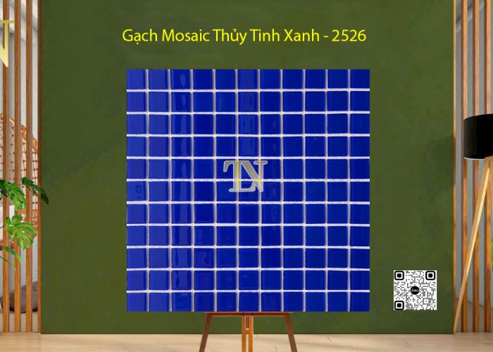 Gạch Mosaic Thủy Tinh Xanh - 2526