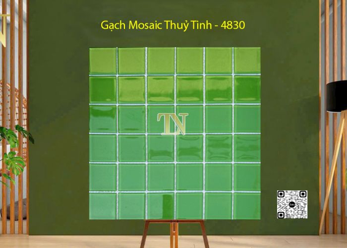 Gạch Mosaic Thuỷ Tinh Xanh Lá - 4830