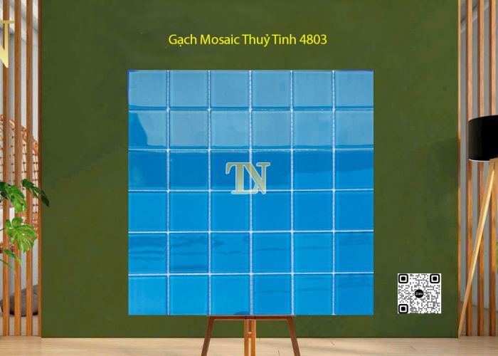 Gạch Mosaic Thuỷ Tinh Xanh Ngọc - 4803