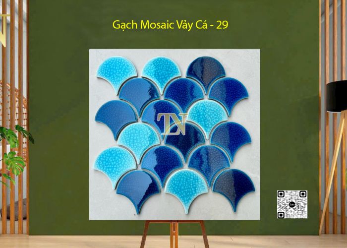 Gạch Mosaic Vảy Cá 290x274x6mm - 29