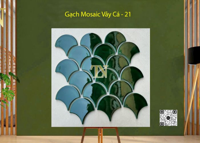 Gạch Mosaic Vảy Cá 290x274x6mm - 21 