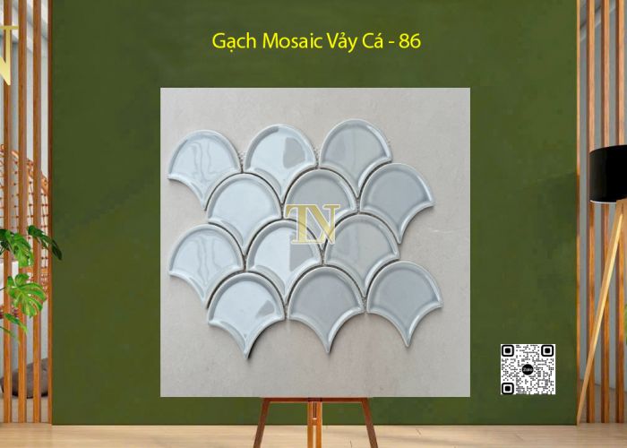 Gạch Mosaic Vảy Cá 220x325x8mm - 86