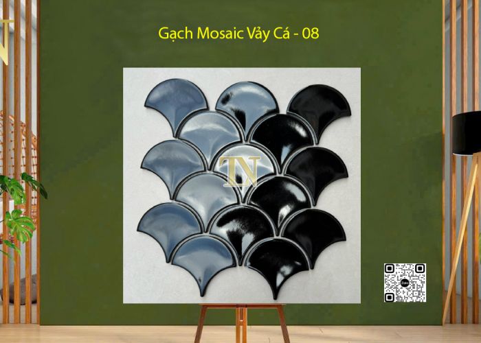 Gạch Mosaic Vảy Cá 259x273x7mm - 08