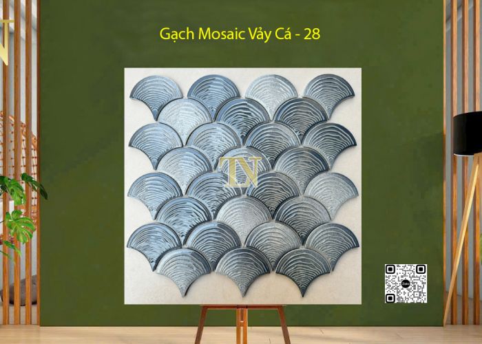 Gạch Mosaic Vảy Cá 291x305x6mm - 28 