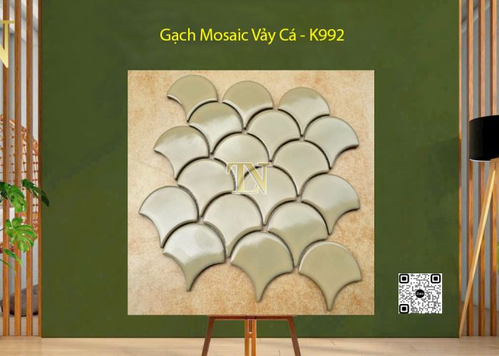 Gạch Mosaic Vảy Cá 290x274x6mm - K922