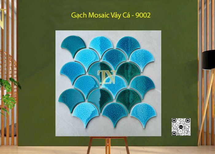 Gạch Mosaic Vảy Cá 290x274x6mm - 9002 