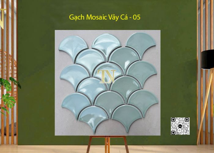 Gạch Mosaic Vảy Cá 259x273x7mm - 05