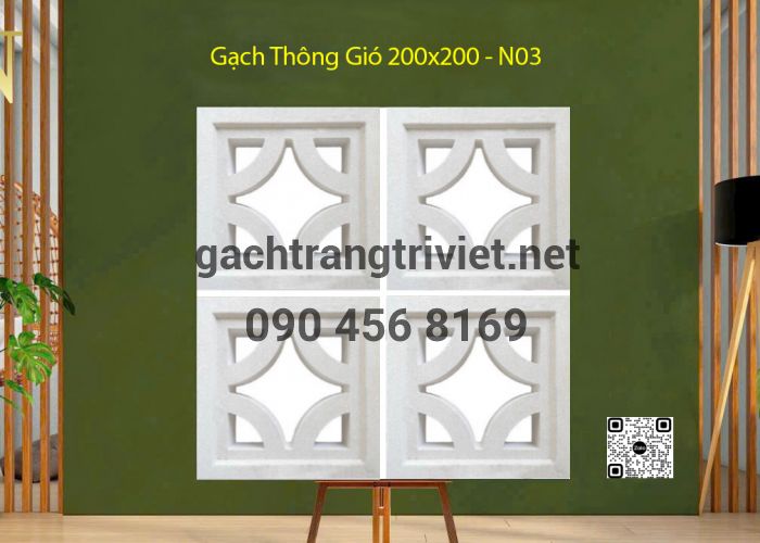 Gạch Thông Gió 200X200 - N03