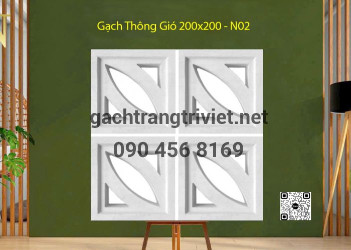 Gạch Thông Gió 200x200 - N02